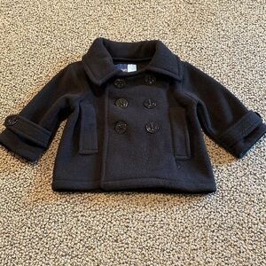 Great Guy Fleece Black Pea Coat Size 18 Months in Like New Condition